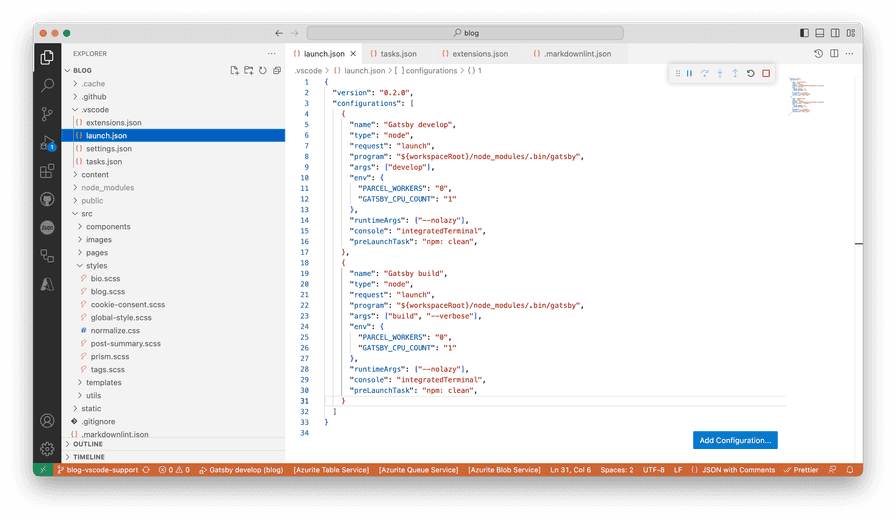 Visual Studio Code Screenshot