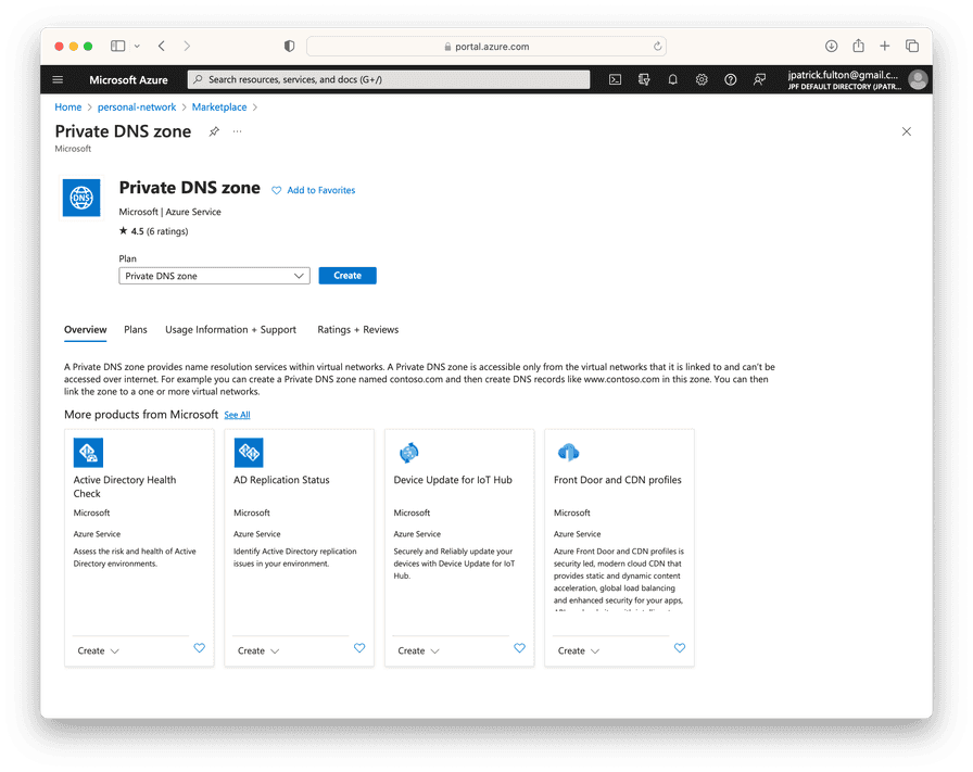 Create a Private DNS Zone